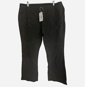 Yonis Womans Pants Size 2XL Black button fly bootcut